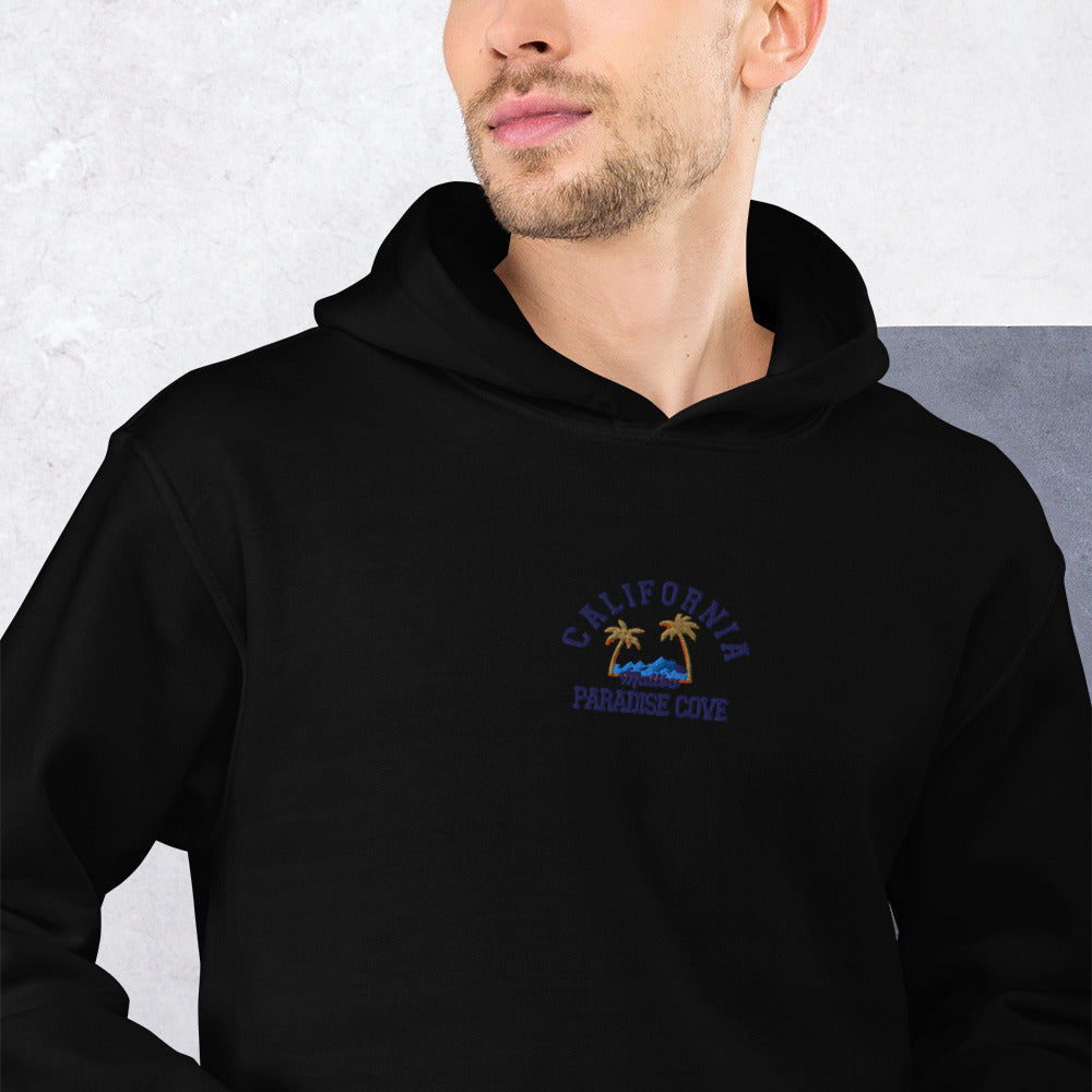 [US] California embroidered hoodie, black