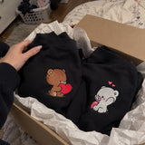 Milk i Mocha – Haftowane Bluzy dla Par – Koval Customs