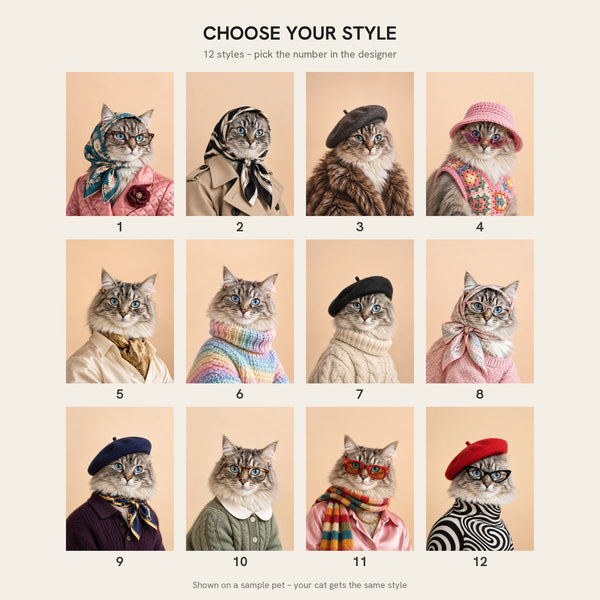 [US] CATMOPOLITAN — Your Cat on a Fashion Magazine Cover - choose your style