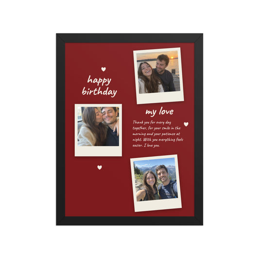 [US] A Letter to You — Photos and Your Words - poster in a black frame