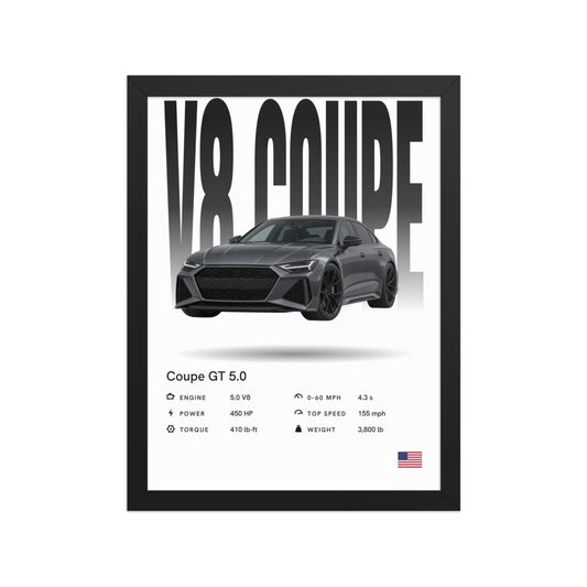[US] Your Car Poster With Specs - poster in a black frame