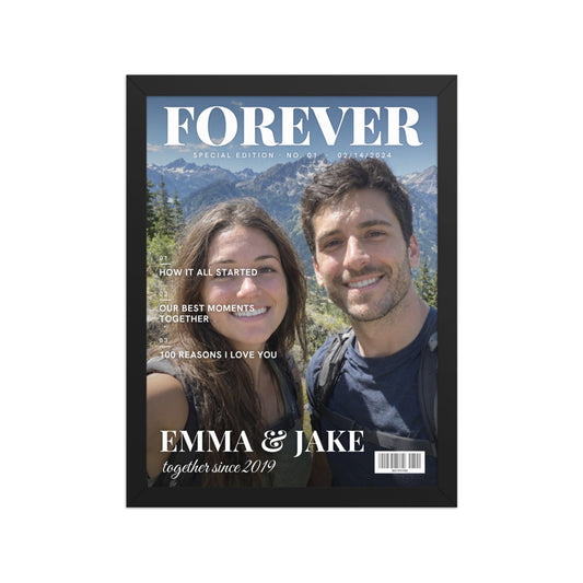 [US] Your Love Story — Magazine Cover Poster - poster in a black frame
