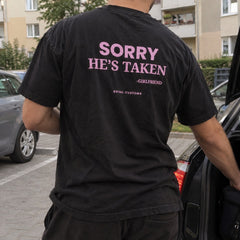 Sorry, He's Taken – Koszulka z Nadrukiem dla Chłopaka – zdjęcie 9