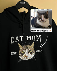 Haftowana Bluza/Koszulka ze zdjęcia twojego pupila Cat Dad/Mom