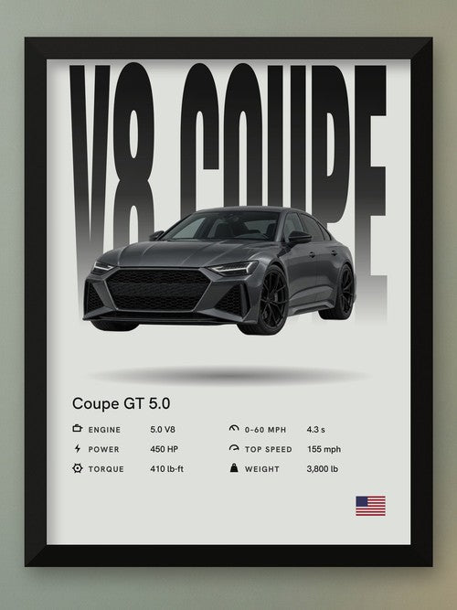 Your car on a poster