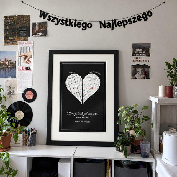 Dwie połówki jednego serca – mapy dwóch miast – zdjęcie 3