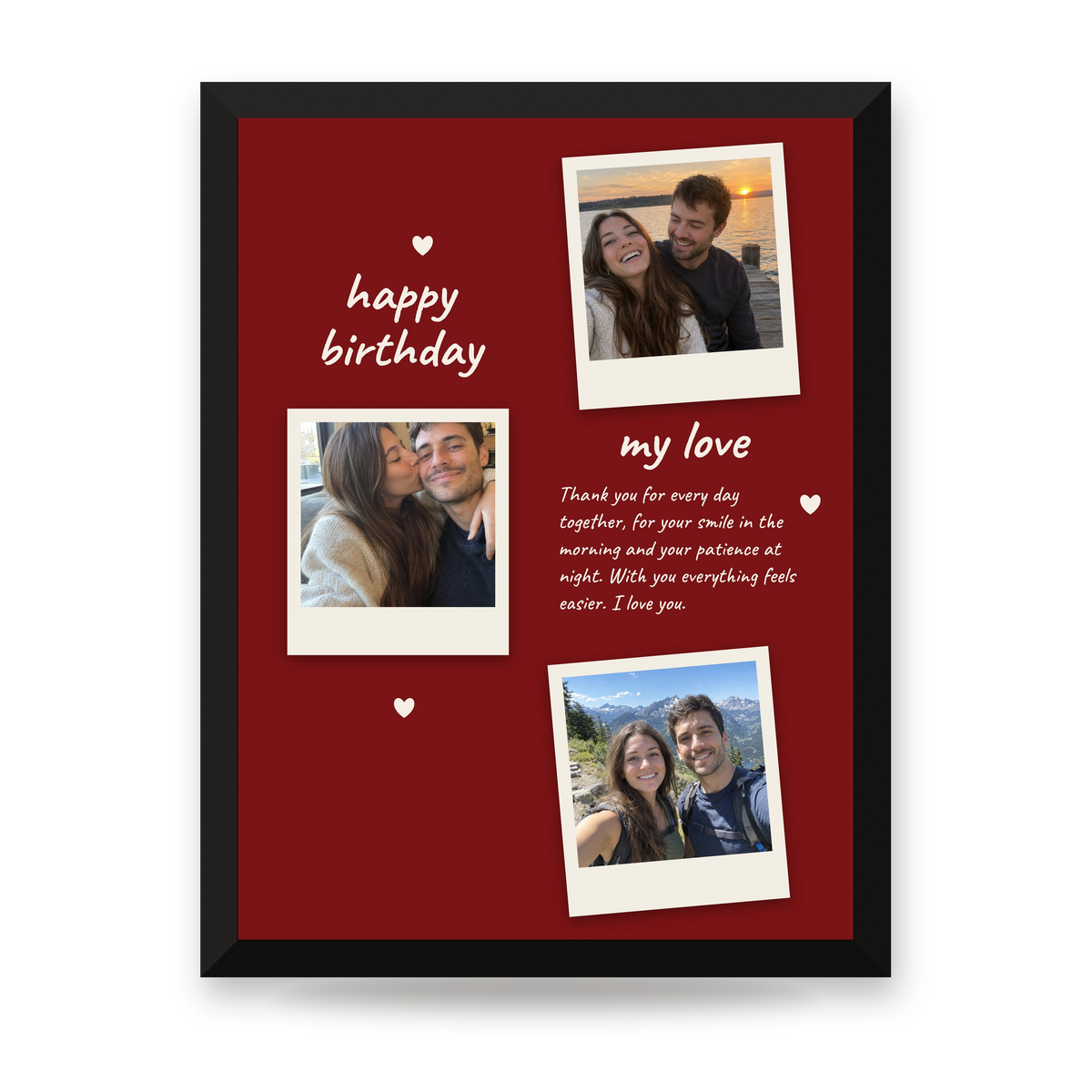 [US] A Letter to You — Photos and Your Words - framed poster