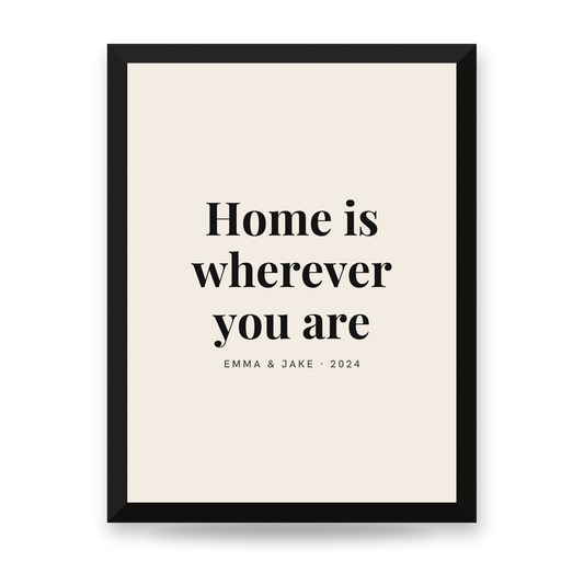 [US] Your Words on a Poster - framed poster