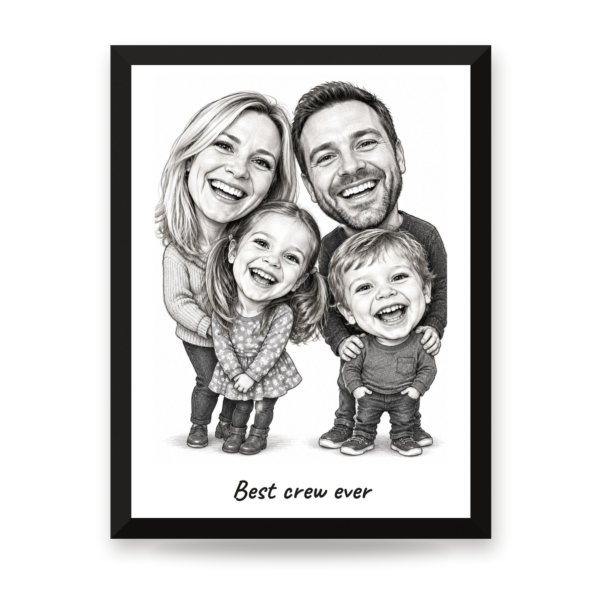 [US] Caricature From Your Photo - framed poster
