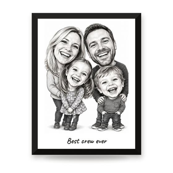 [US] Caricature From Your Photo - framed poster