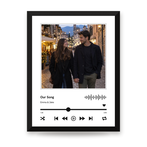 Custom Music Player Poster With Your Song and Photo – 10 Styles