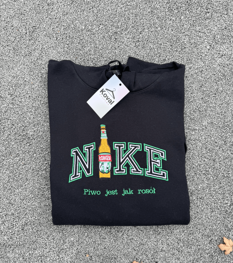 Dowolna butelka w N*KE - Haftowana bluza/koszulka - Koval Customs. Polska produkcja, wysoka jakosc, personalizowane