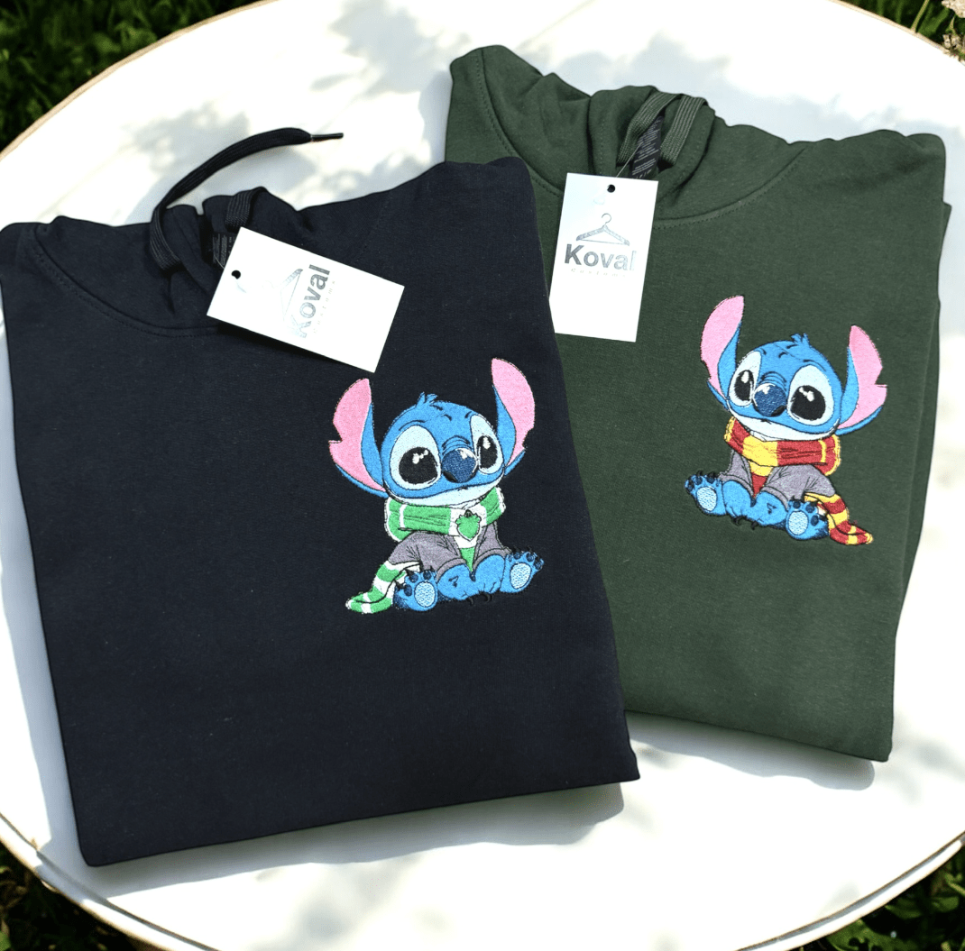 Stitch x Harry Potter - Haftowana bluza/koszulka - Koval Customs. Polska produkcja, wysoka jakosc, personalizowane