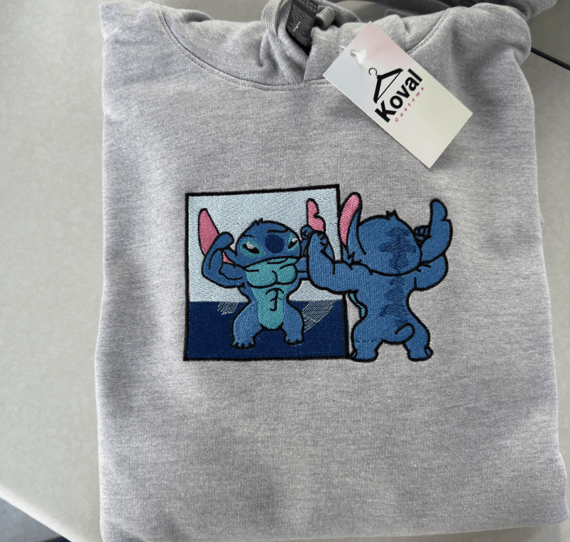 Gym Stitch Gym Angel dla par - Haftowana bluza/koszulka - Koval Customs. Polska produkcja, wysoka jakosc, personalizowane