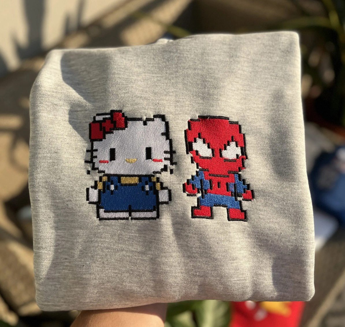 Pixel Spider i Kitty - Haftowana bluza/koszulka - Koval Customs. Polska produkcja, wysoka jakosc, personalizowane