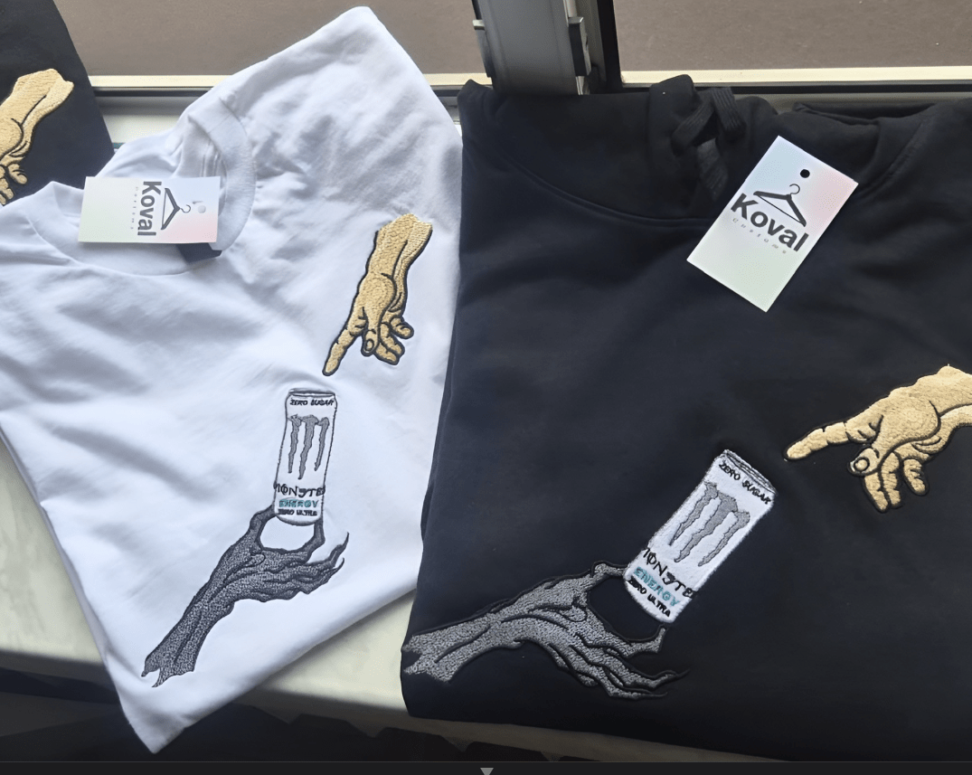 The Creation - Dowolna butelka - Haftowane bluza/koszulka - Koval Customs. Polska produkcja, wysoka jakosc, personalizowane