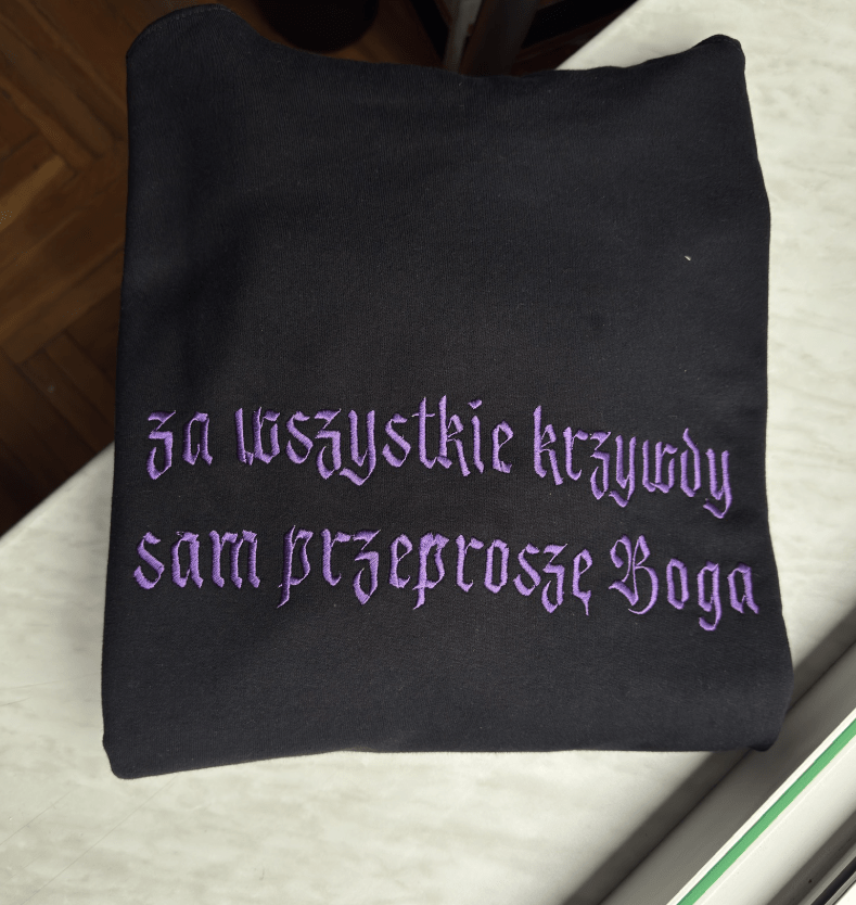 Teksty piosenek - Haftowana bluza/koszulka - Koval Customs. Polska produkcja, wysoka jakosc, personalizowane