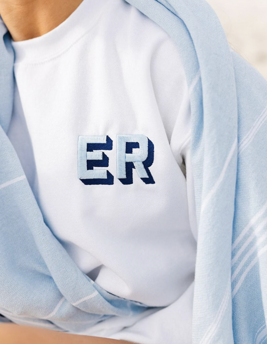 3D initial - Embroidered sweatshirt/T-shirt