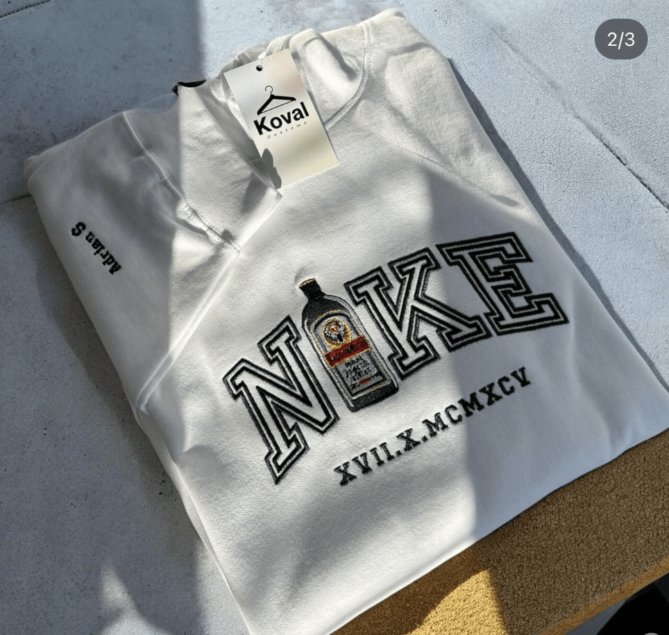 Dowolna butelka w N*KE - Haftowana bluza/koszulka - Koval Customs. Polska produkcja, wysoka jakosc, personalizowane