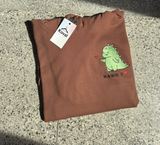 Cute dinozaury dla par - Haftowana bluza/koszulka