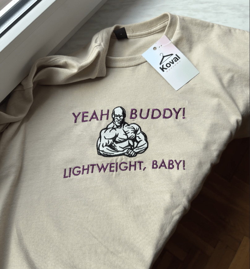 Ronnie Coleman Yeah Buddy - Haftowana bluza/koszulka - Koval Customs. Polska produkcja, wysoka jakosc, personalizowane