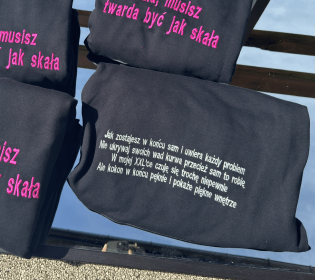 Teksty piosenek - Haftowana bluza/koszulka - Koval Customs. Polska produkcja, wysoka jakosc, personalizowane