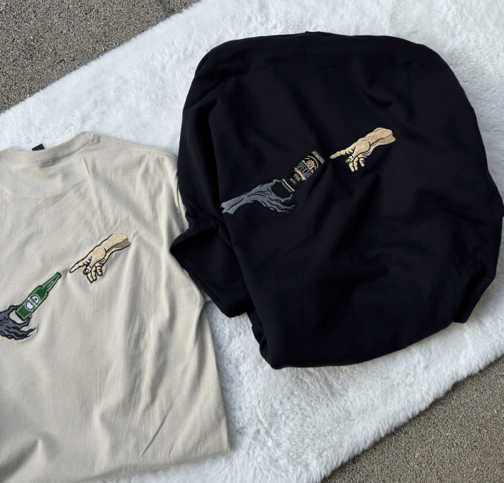 The Creation - Dowolna butelka - Haftowane bluza/koszulka - Koval Customs. Polska produkcja, wysoka jakosc, personalizowane