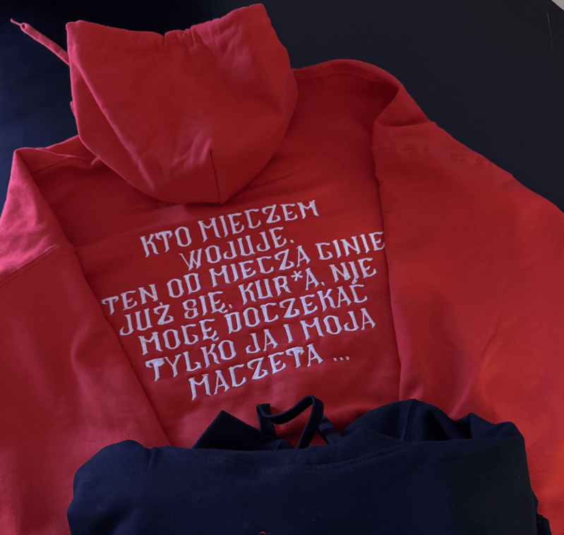 Furioza - maczeta - Haftowana bluza/koszulka - Koval Customs. Polska produkcja, wysoka jakosc, personalizowane