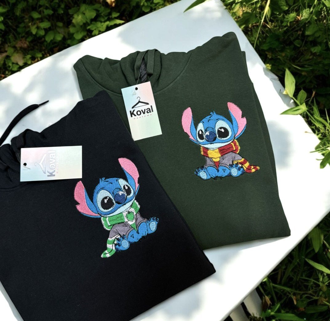 Stitch x Harry Potter - Haftowana bluza/koszulka - Koval Customs. Polska produkcja, wysoka jakosc, personalizowane