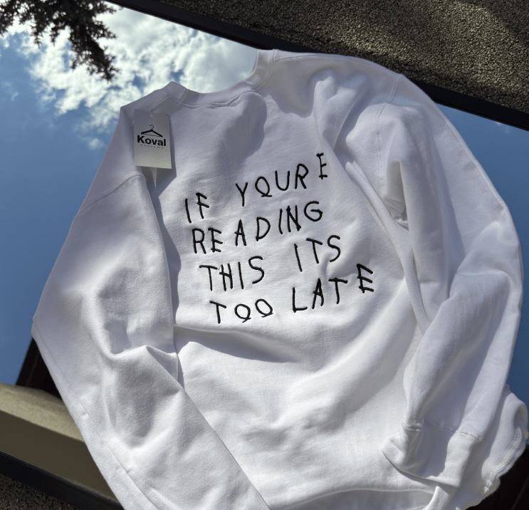 Drake - If You're Reading This - Dowolna butelka - Haftowana bluza/koszulka - Koval Customs. Polska produkcja, wysoka jakosc, personalizowane