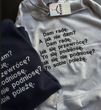 Dam radę, motywacyjna - Haftowana bluza/koszulka