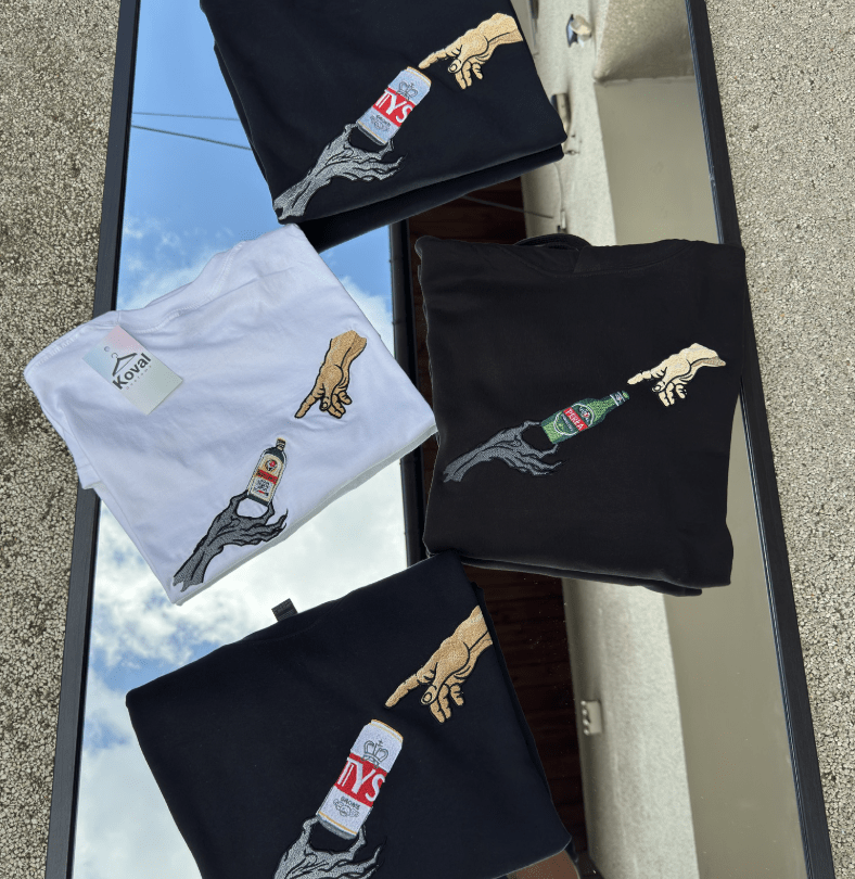 The Creation - Dowolna butelka - Haftowane bluza/koszulka - Koval Customs. Polska produkcja, wysoka jakosc, personalizowane