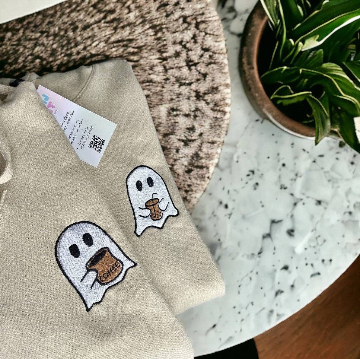 Duchy kawa i bubble tea - Haftowana bluza/koszulka - Koval Customs. Polska produkcja, wysoka jakosc, personalizowane