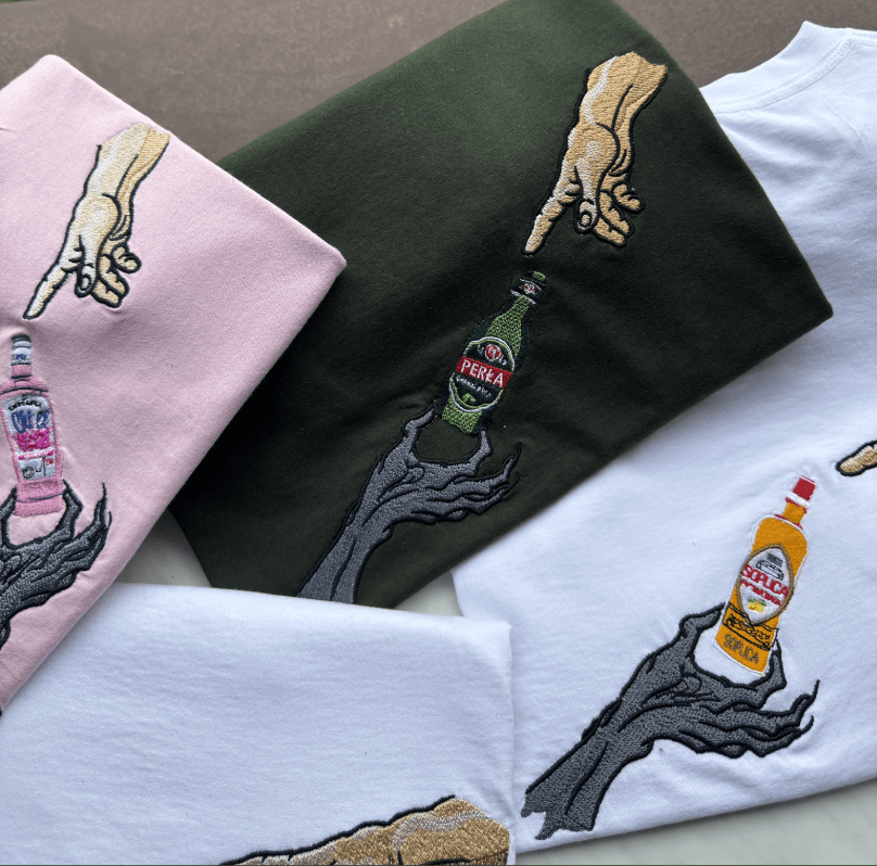 The Creation - Dowolna butelka - Haftowane bluza/koszulka - Koval Customs. Polska produkcja, wysoka jakosc, personalizowane