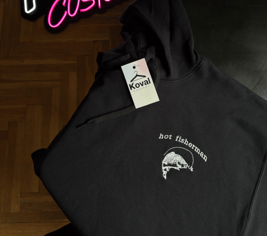 Hot fisherman - Haftowana bluza/koszulka - Koval Customs. Polska produkcja, wysoka jakosc, personalizowane