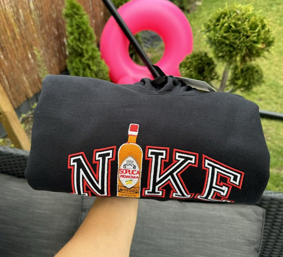 Dowolna butelka w N*KE - Haftowana bluza/koszulka - Koval Customs. Polska produkcja, wysoka jakosc, personalizowane