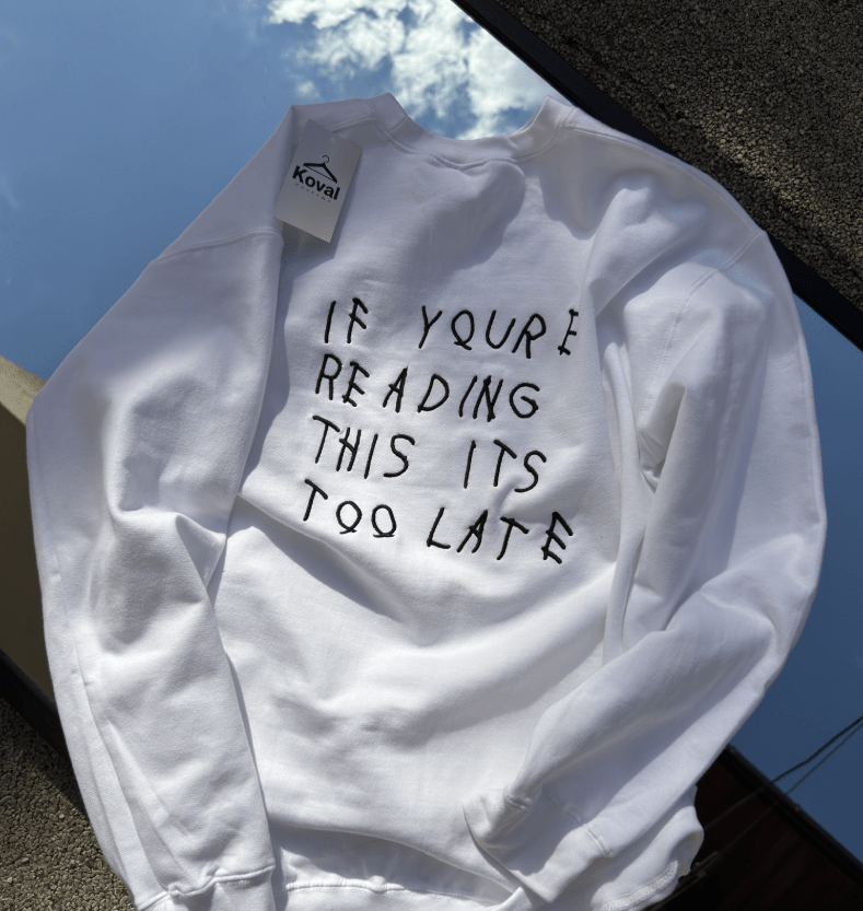 Drake - If You're Reading This - Dowolna butelka - Haftowana bluza/koszulka - Koval Customs. Polska produkcja, wysoka jakosc, personalizowane