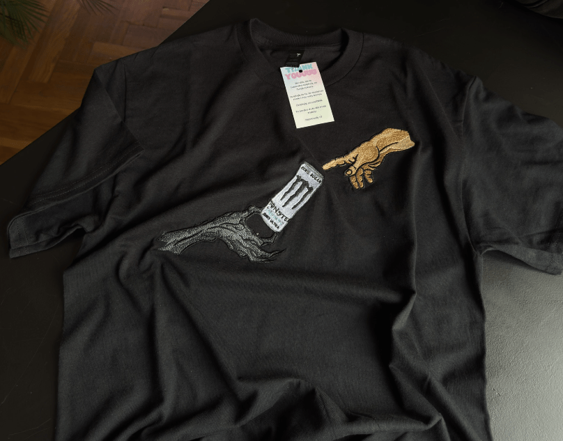 The Creation - Dowolna butelka - Haftowane bluza/koszulka - Koval Customs. Polska produkcja, wysoka jakosc, personalizowane