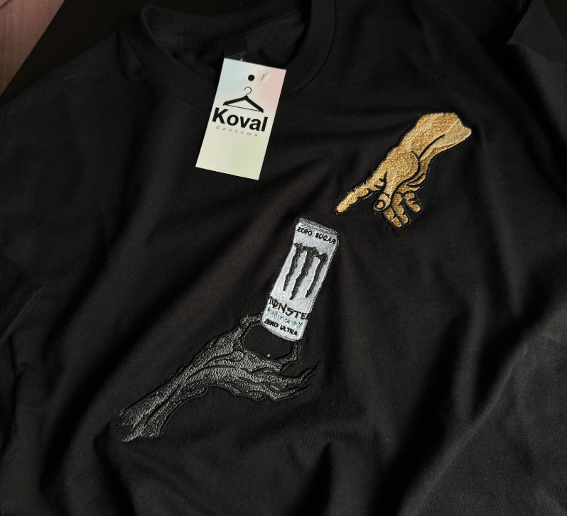 The Creation - Dowolna butelka - Haftowane bluza/koszulka - Koval Customs. Polska produkcja, wysoka jakosc, personalizowane