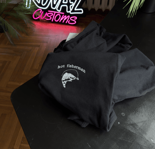 Hot fisherman - Haftowana bluza/koszulka - Koval Customs. Polska produkcja, wysoka jakosc, personalizowane