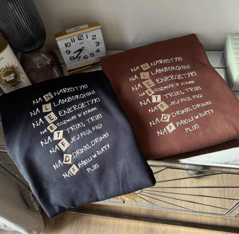 Teksty piosenek - Haftowana bluza/koszulka - Koval Customs. Polska produkcja, wysoka jakosc, personalizowane