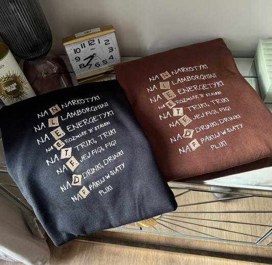 Lyrics - Embroidered sweatshirt/T-shirt