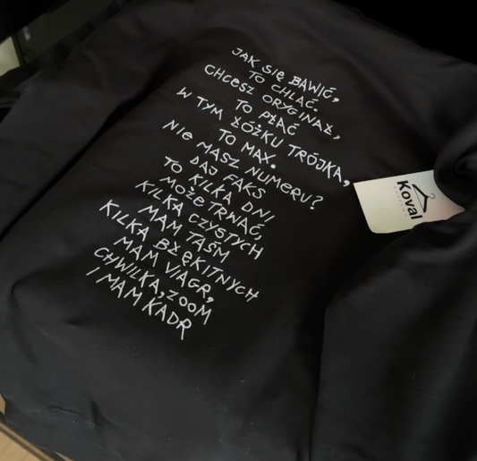 Lyrics - Embroidered sweatshirt/T-shirt