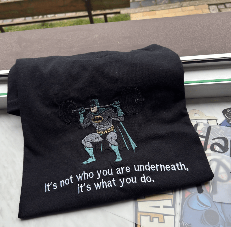 Batman gym edition - Haftowana bluza/koszulka - Koval Customs. Polska produkcja, wysoka jakosc, personalizowane