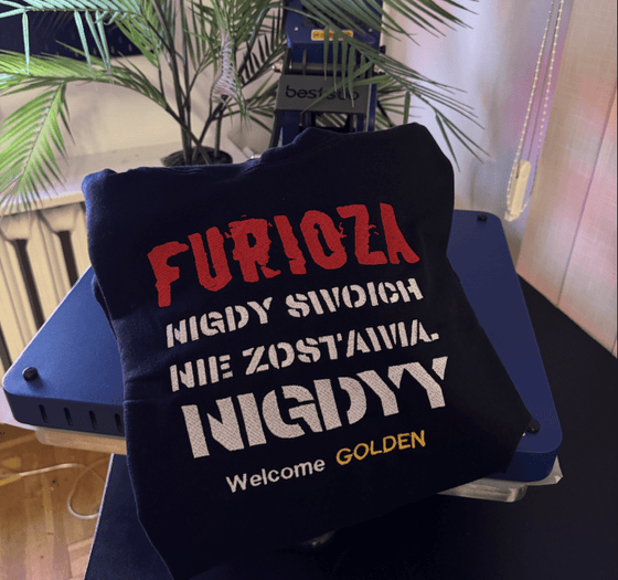 Furioza - Haftowana bluza/koszulka - Koval Customs. Polska produkcja, wysoka jakosc, personalizowane