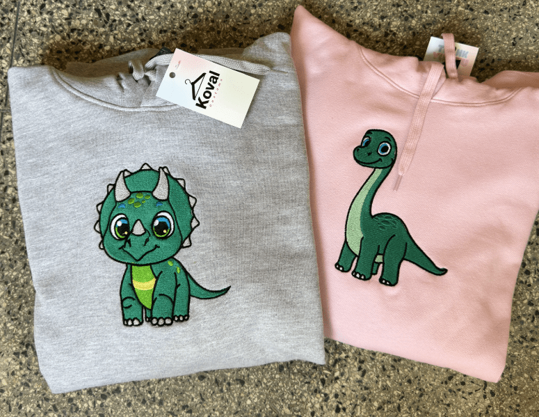 Dinozaury dla par - Haftowana bluza/koszulka - Koval Customs. Polska produkcja, wysoka jakosc, personalizowane
