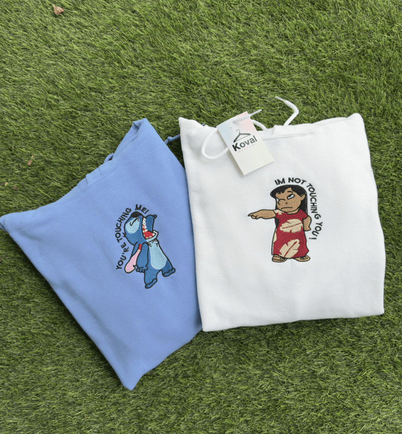 Lilo & Stitch dla par - Haftowana bluza/koszulka - Koval Customs. Polska produkcja, wysoka jakosc, personalizowane