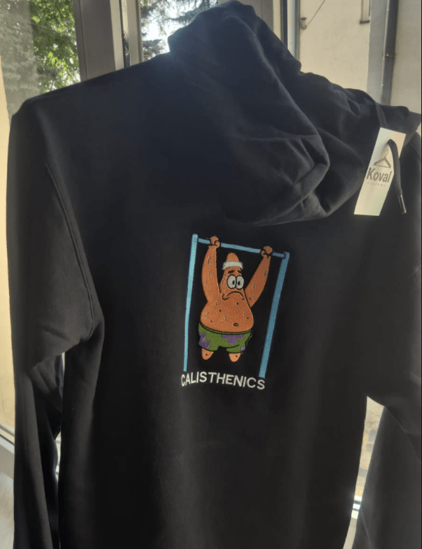 Patryk Kalistenika - Haftowana bluza/koszulka - Koval Customs. Polska produkcja, wysoka jakosc, personalizowane