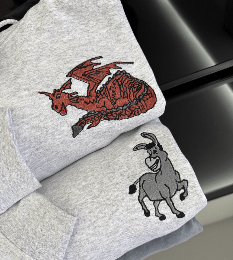 Osioł i Dragon - Haftowana bluza/koszulka - Koval Customs. Polska produkcja, wysoka jakosc, personalizowane