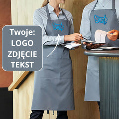 Haftowany Fartuch z Twoim Logo/Zdjęciem/Tekstem 90x75 cm (długość x szerokość)
